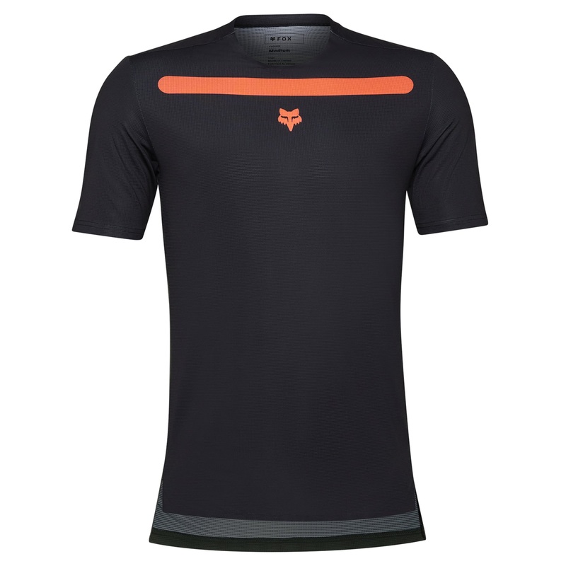 Fox Flexair Aviation Short Sleeve Jersey - L - Dark Sage
