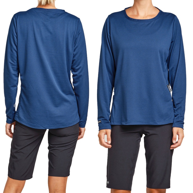 Norman MTB Women's Bamboo Long Sleeve Gravity Jersey - Women's M - Blue