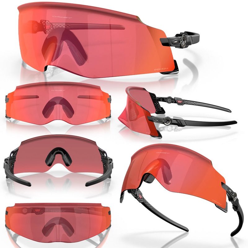 Oakley Kato Sunglasses - One Size Fits Most - Polished Black - PRIZM Trail Torch Lens