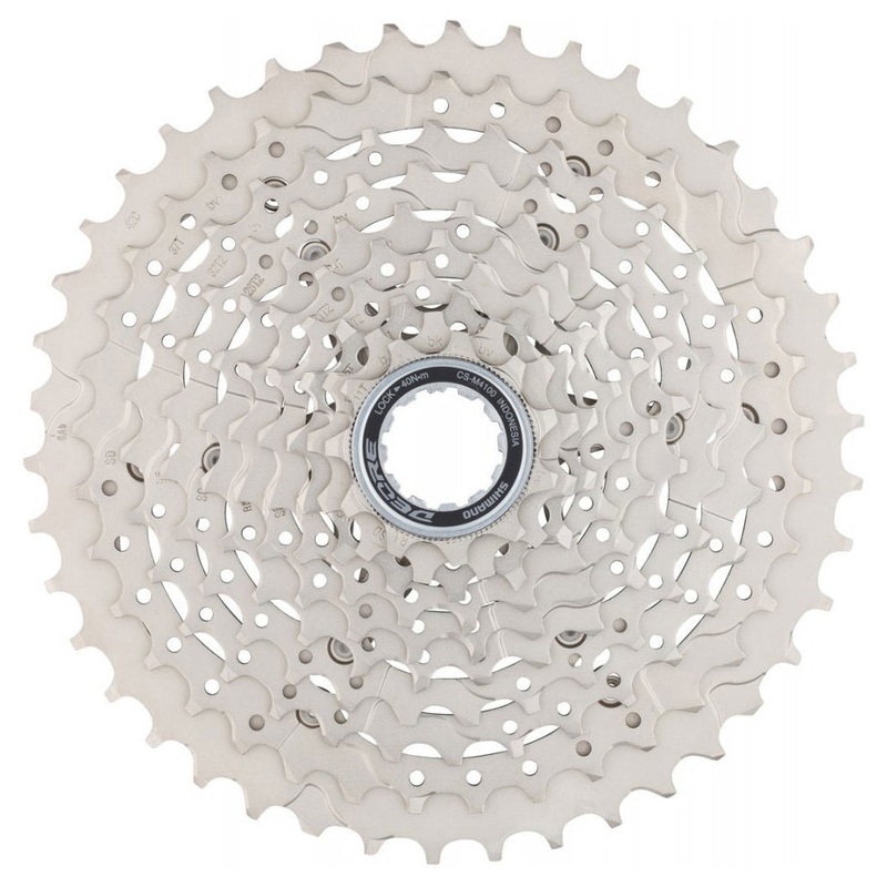Shimano Deore CS-M4100 10 Speed Cassette - 11-42T - Shimano HG Splined - 10 Speed - 11-42T