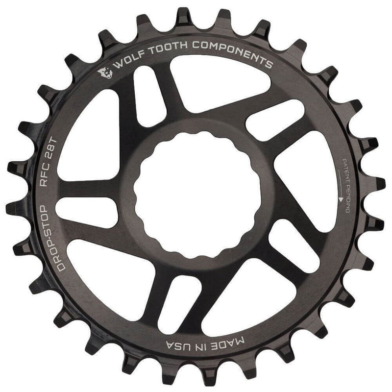 Wolf Tooth Direct Mount Drop-Stop Chainring - Race Face - Easton Cinch Direct Mount - 3mm Boost - Round - Black - 9-12 Speed - 32T
