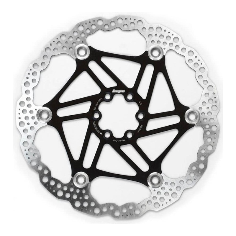 Hope Floating Disc Brake Rotor - Black - 160mm - 6 Bolt