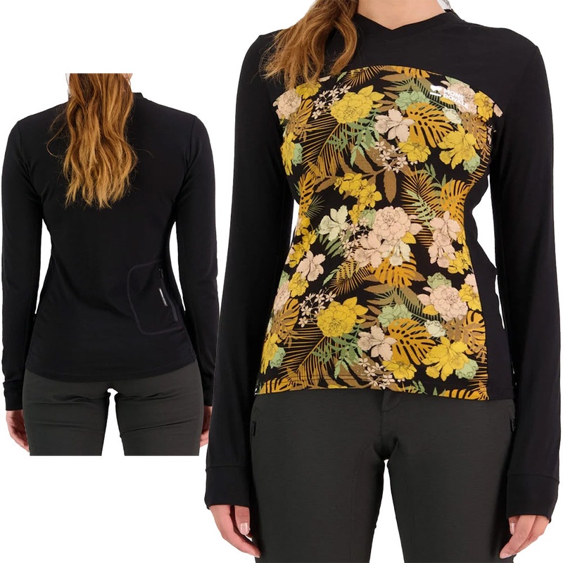 Mons Royale Redwood Enduro VLS Long Sleeve Women's Jersey - Women's XS - Floral Camo