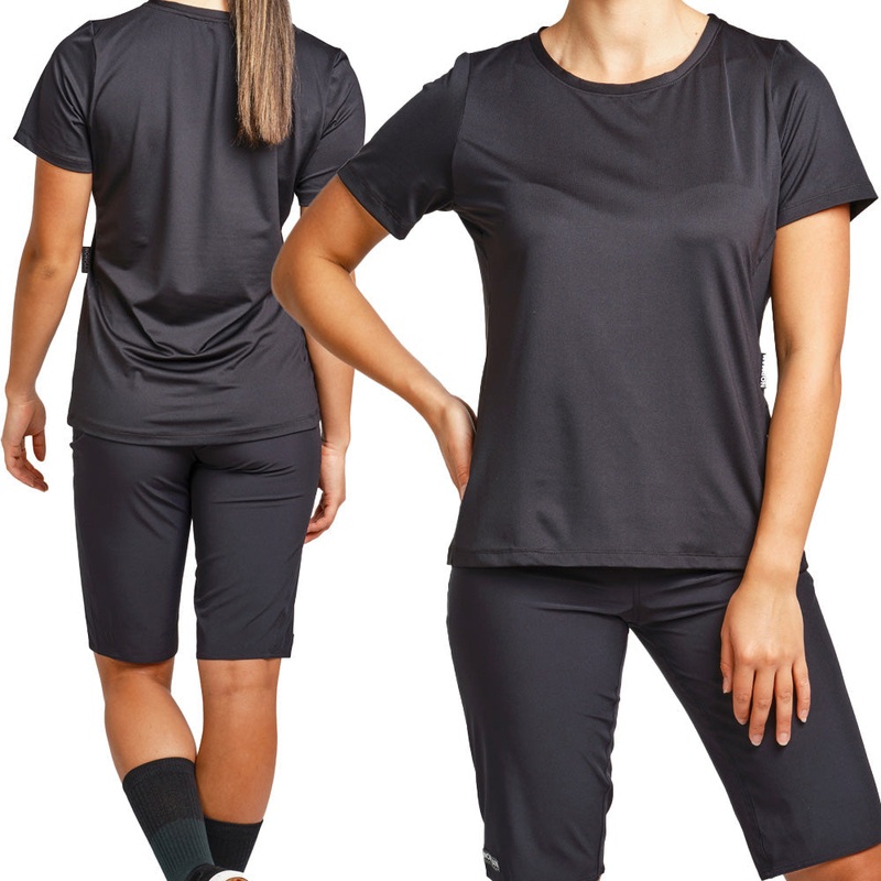 Norman MTB Women's Light-Weight Short Sleeve Tech Tee - Women's L - Black