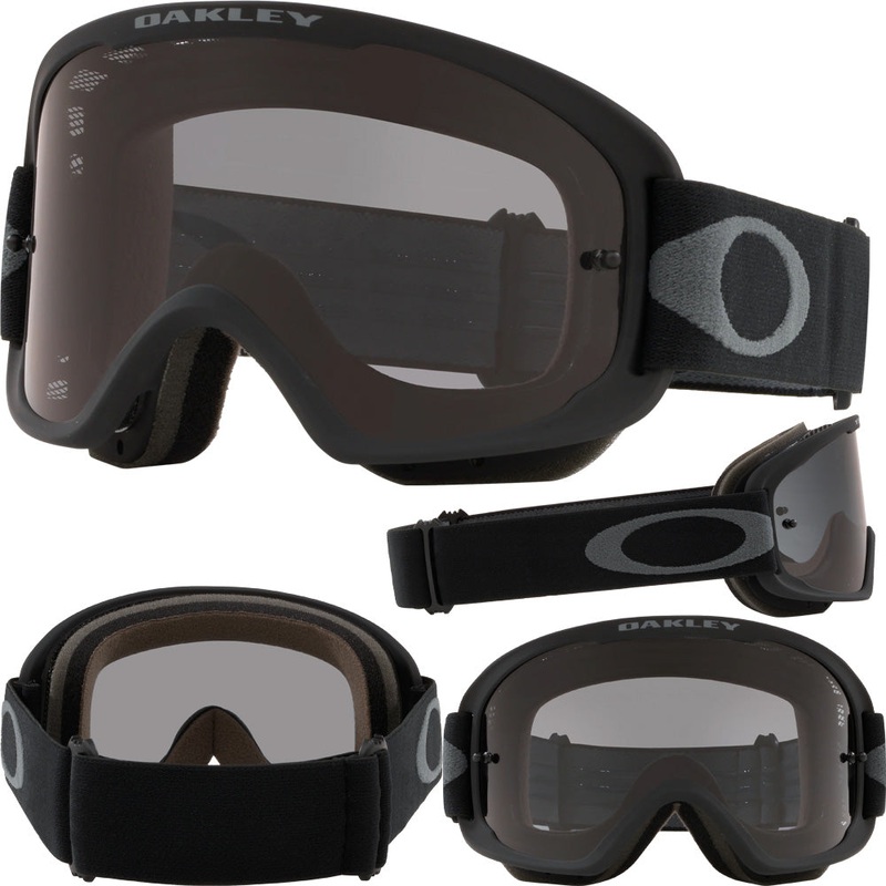 Oakley O Frame 2.0 Pro MTB Goggles - One Size Fits Most - Black - Gunmetal - Darke Grey Lens