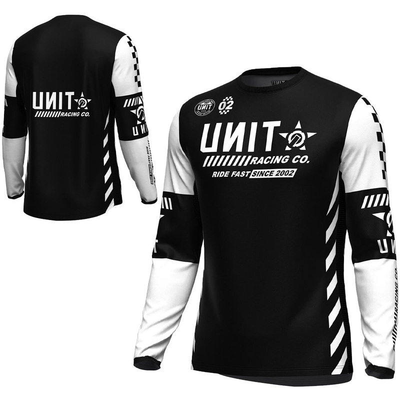 Unit Clash Mens Long Sleeve Jersey - 2XL - Black