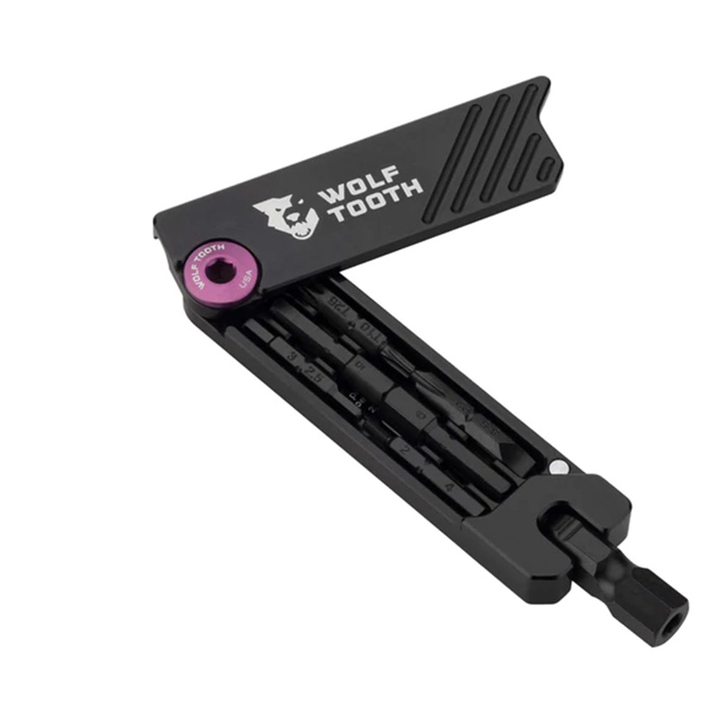 Wolf Tooth 6-Bit Hex Wrench Multi Tool - Black - Blue Bolt - Without Keyring