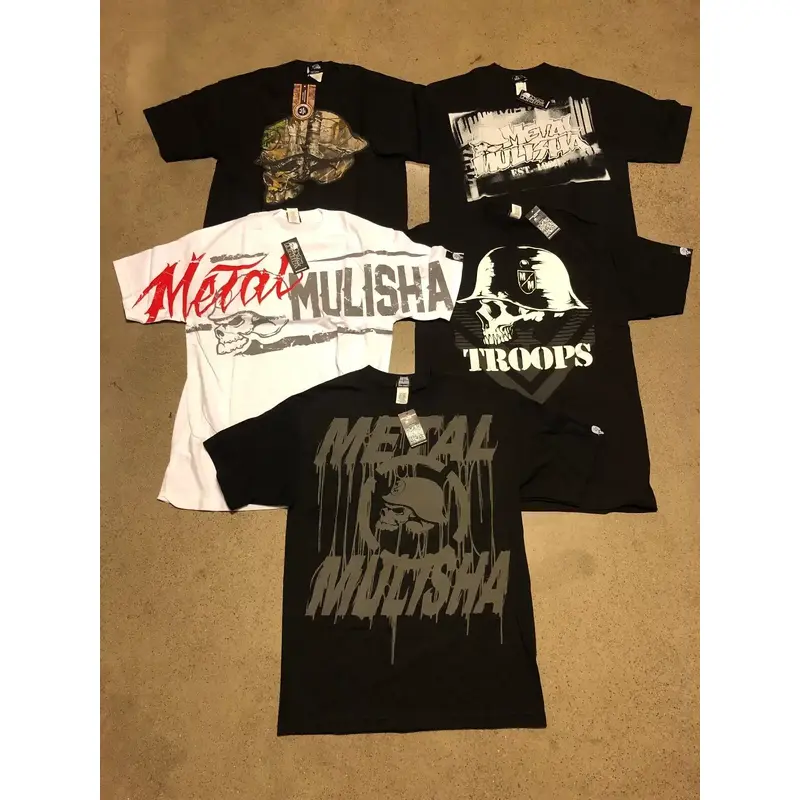 Metal Mulisha Vaporizer Ties Troops Goo Hide 5 Tee T-Shirt Medium M Short-Sleeve