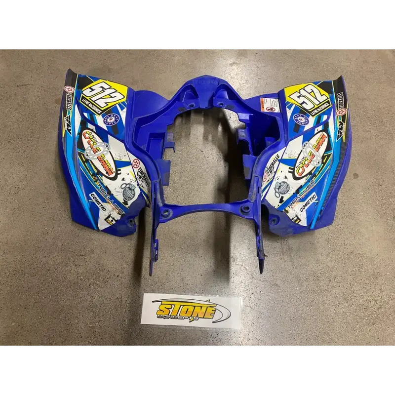 YAMAHA YFZ450R PLASTIC REAR BLUE FENDERS FENDER 1TD 14 15 16 17 18-24 YFZ 450R