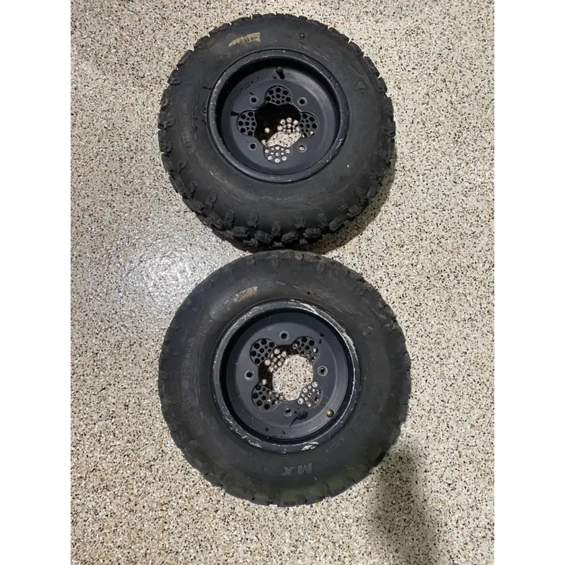 FRONT DWT ROK-OUT WHEELS 10X5 4/1 20x6x10 TIRES HONDA TRX 450R 300ex 250R LTR450
