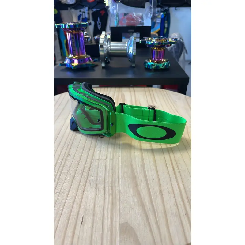 Oakley Front Line MX Goggles Green W/Clear