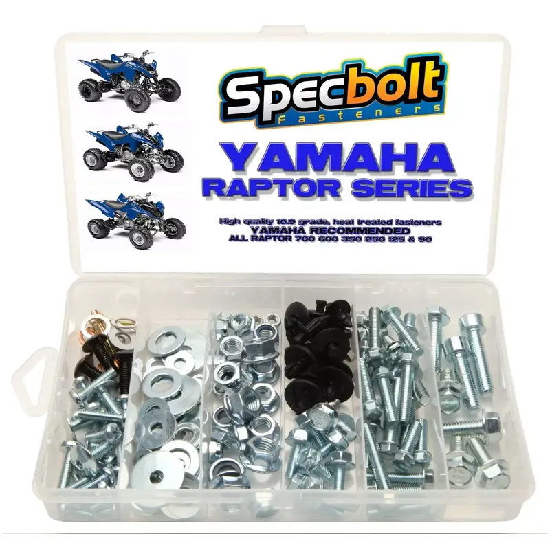 Yamaha Raptor ATV Bolt Kit 120pc 90 125 250 350 600 660 700 body engine plastic