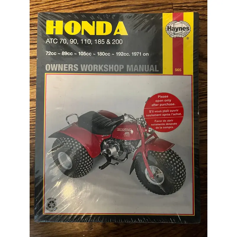 Haynes Service Manual - Honda ATC 70, 90, 110, 185 & 200