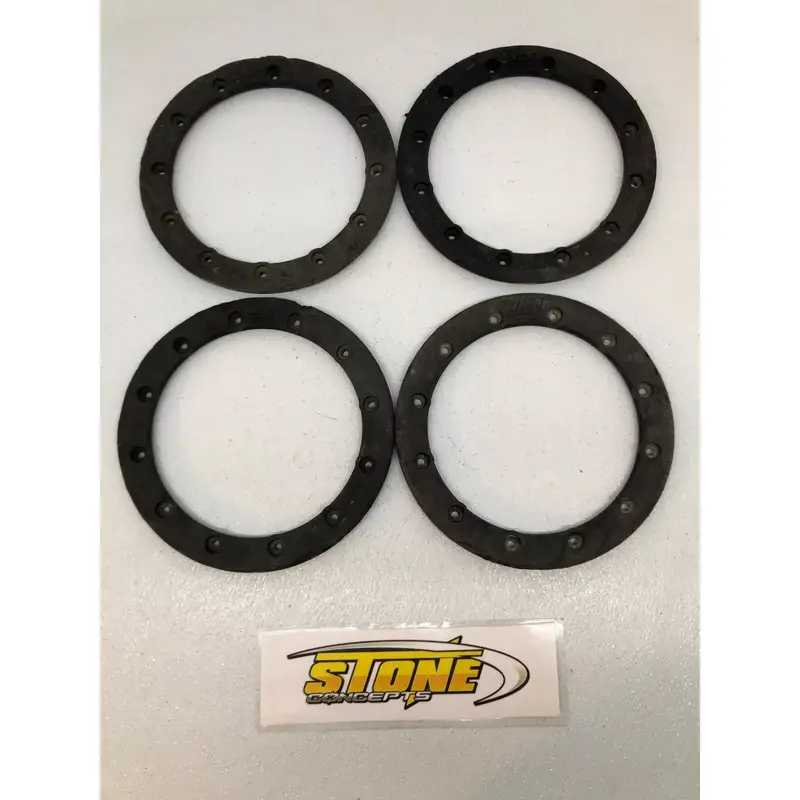 (4) 10" HIPER CARBON FIBER FRONT WHEEL BEADLOCK RINGS CF1 TECH3 RING SET YFZ TRX