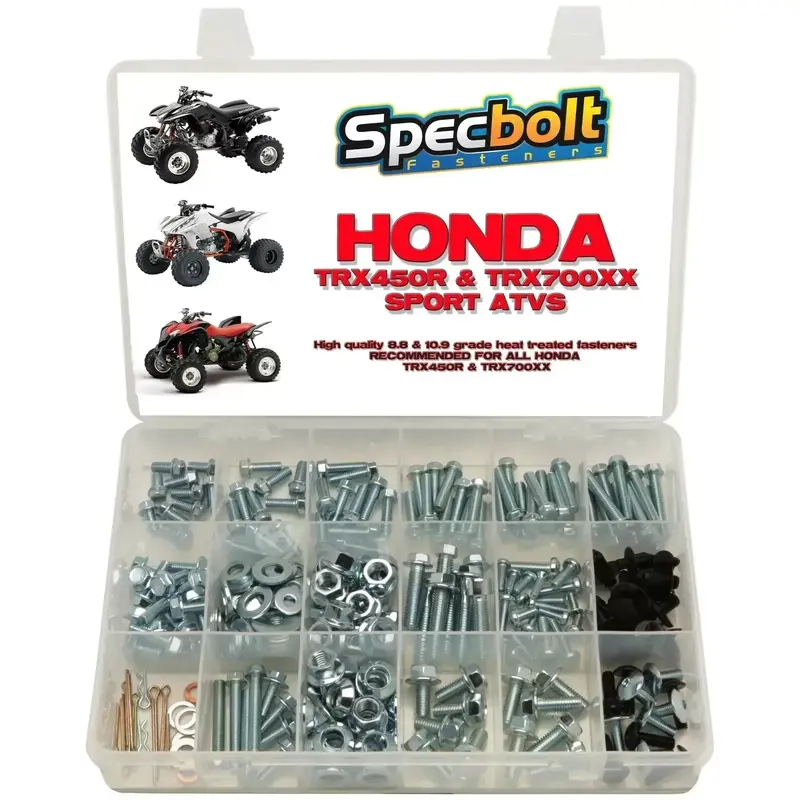 250pc Bolt kit Honda TRX450R ATV Body Plastics Fenders Frame Motor TRX450