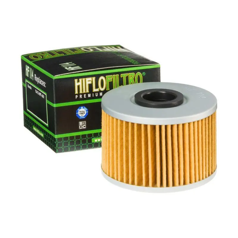 HIFLOFILTRO OIL FILTER HF114 -  HONDA ATV MODELS - 140114