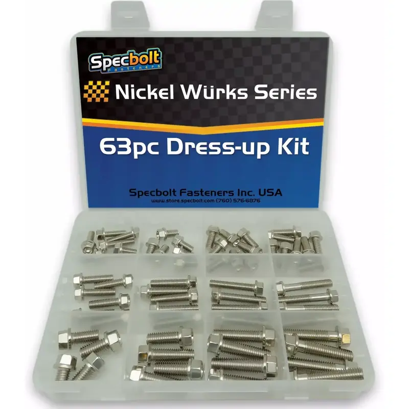 Nickel Plated Bolts  KTM YAM HON KAW SUZ Dress Up Kit Dirt Bike ATV Motorcycle