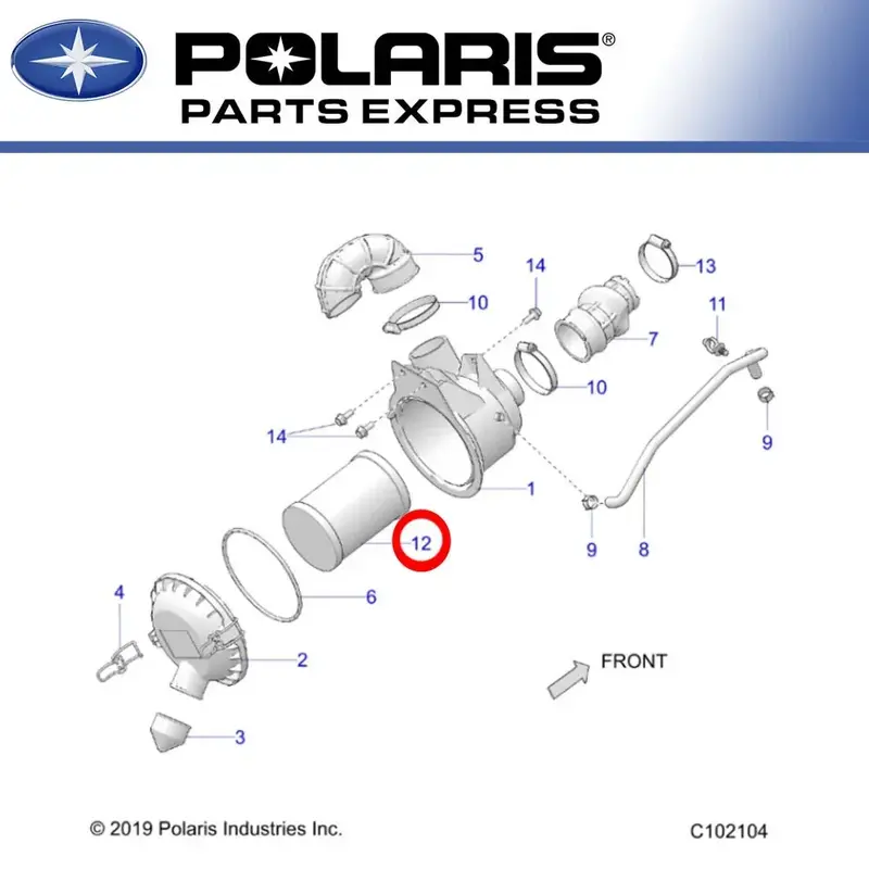 NEW GENUINE POLARIS 2021 OUTLAW 70 AIR FILTER 7082513 OEM