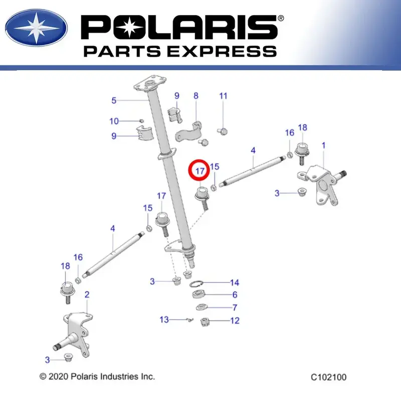 NEW GENUINE POLARIS 2021 OUTLAW 70 INNER TIE ROD END 7061303 OEM