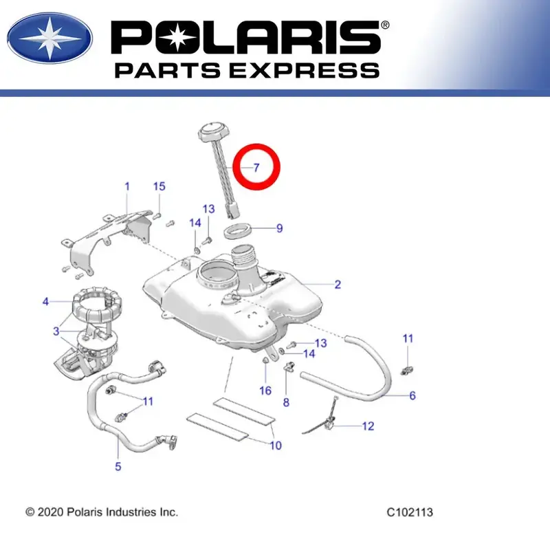 NEW GENUINE POLARIS 2021 OUTLAW 70 GAS CAP/GAUGE 2884214 OEM