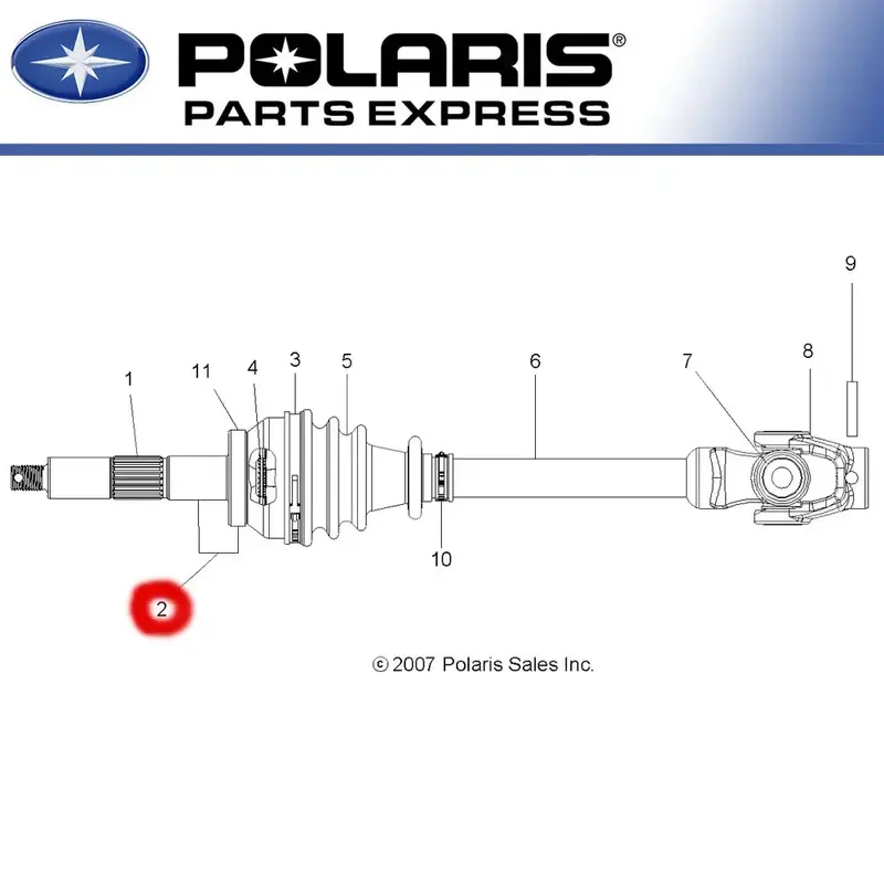 NEW GENUINE POLARIS SCRAMBLER CV HOUSING ASM W SLEEVE OEM 1380118