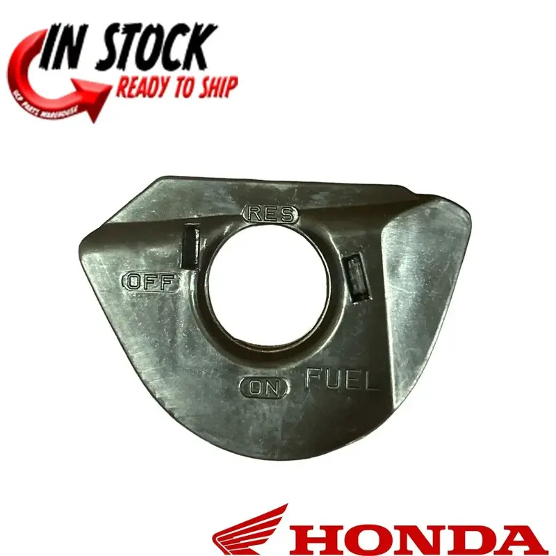HONDA FUEL TANK PETCOCK MARK PLATE 2004-2008 TRX450R / 2006-2014 TRX450ER OEM