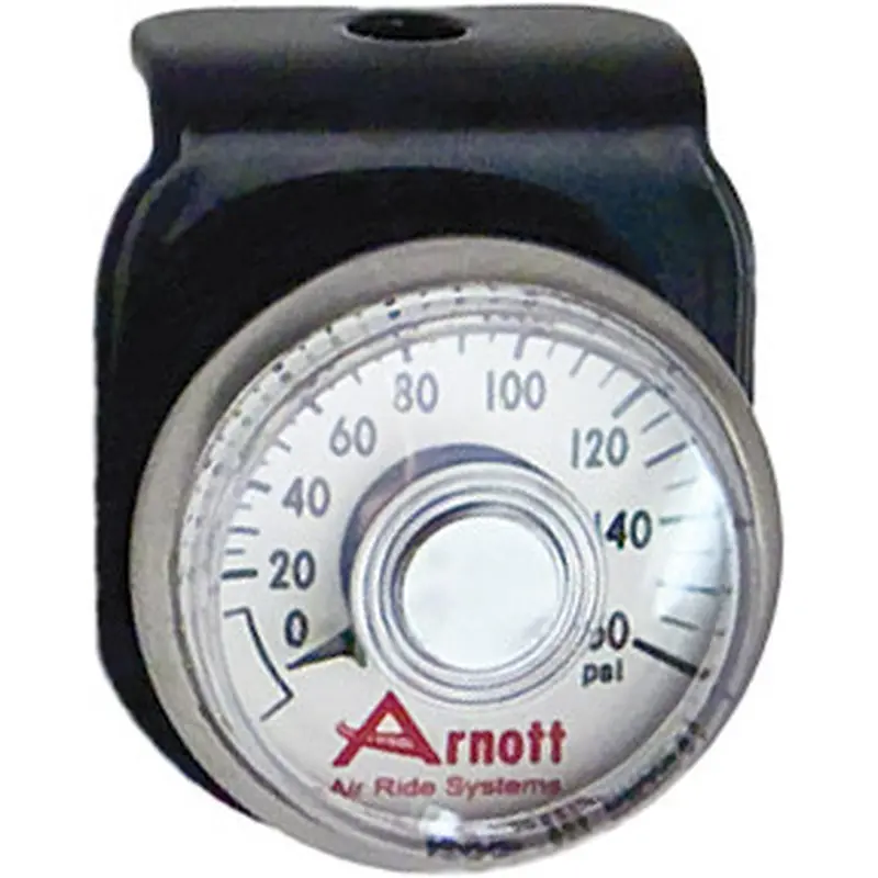 ARNOTT PRESSURE GAUGE & BRACKET BLACK