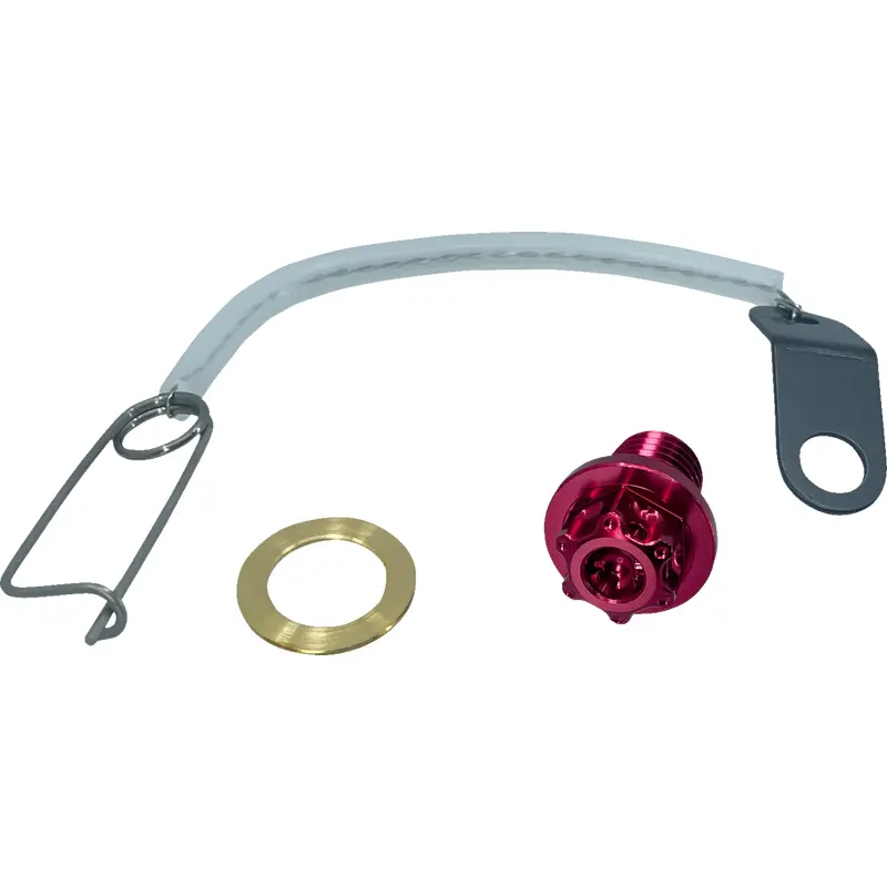 Psr Magnetic Drain Plug - M12 x 1.50 x 15 mm - Red Honda/KTM/Yamaha/Suzuki/Kawasaki