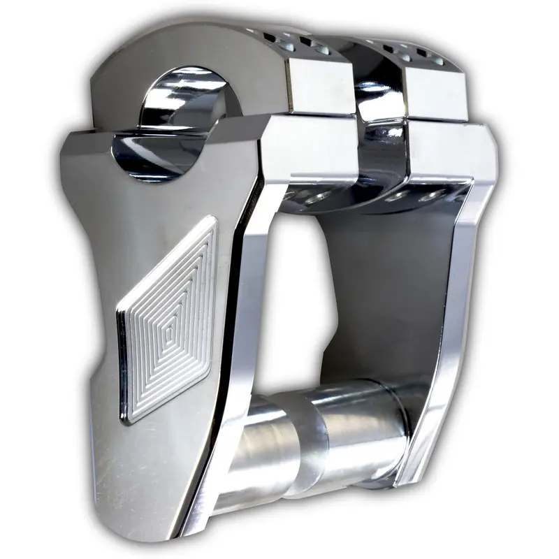ROX PIVOTING HANDLEBAR RISER CHROME 3" RISE