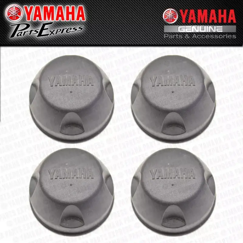 NEW YAMAHA BIG BEAR GRIZZLY KODIAK 350 400 450 CENTER WHEEL HUB CAP COVER 4 PACK
