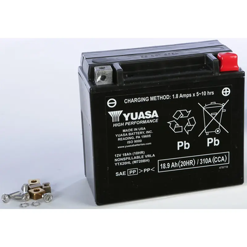 YUASA BATTERY YTX20HL SEALED FACTORY ACTIVATED