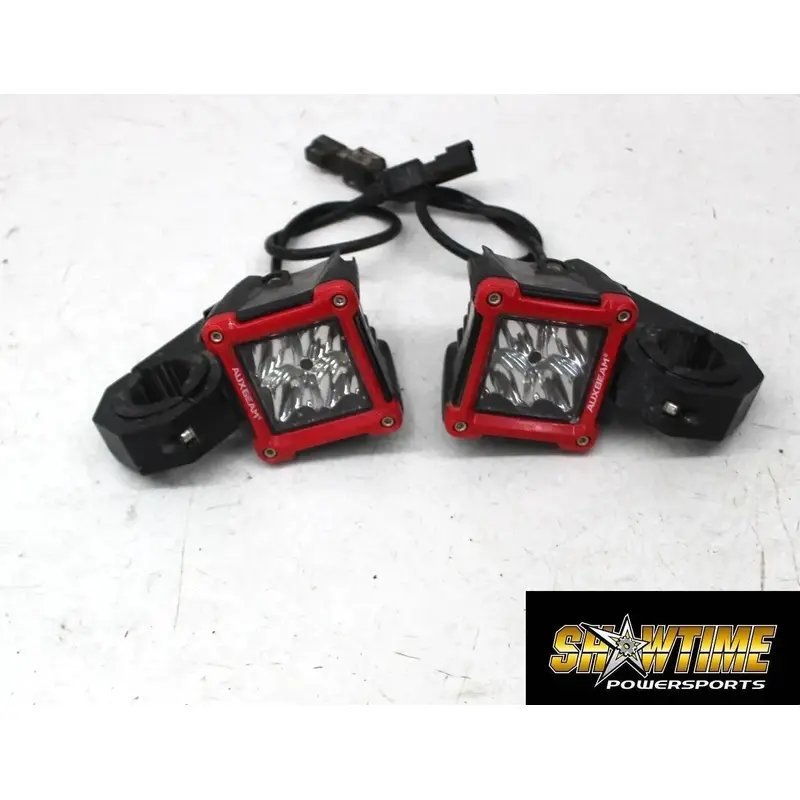 05-07 KAWASAKI BRUTE FORCE 750 AUXBEAM RIGHT LEFT HEAD LIGHTS LAMPS SET