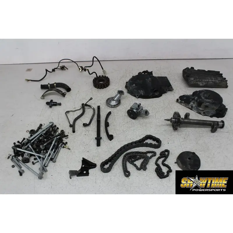 88 KAWASAKI NINJA 500 EX500 ENGINE PARTS STATOR CLUTCH COVER OIL PAN PUMP