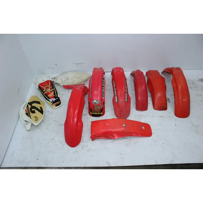 HONDA cr 125 250 PLASTICS BODY KIT FENDERS FAIRINGS COWLS FRONT REAR