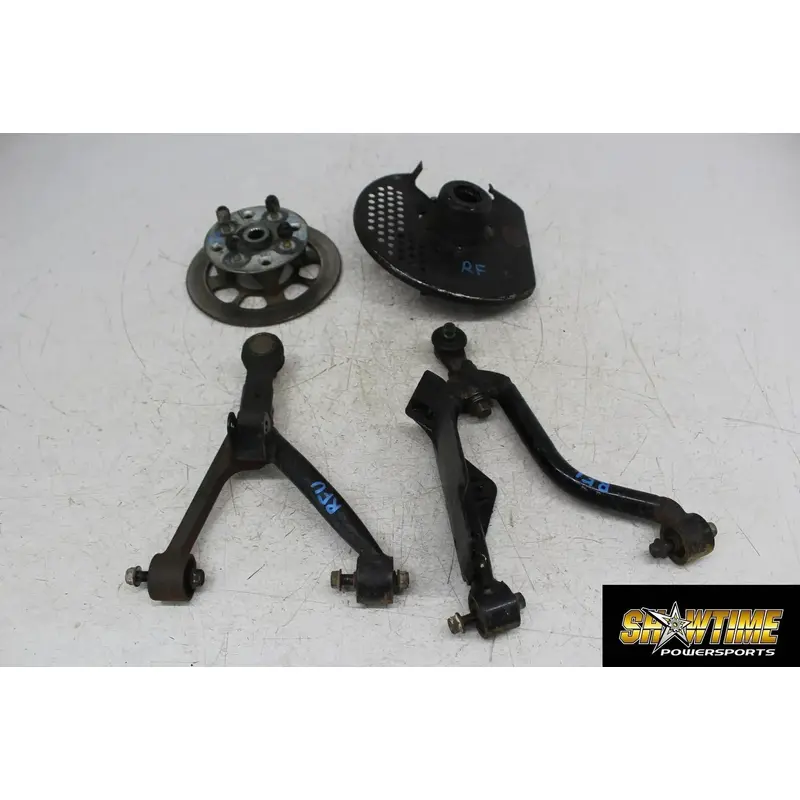 98 SUZUKI QUADRUNNER 500 LTF500F 4X4 FRONT LOWER UPPER RIGHT A ARMS HUB KNUCKLE
