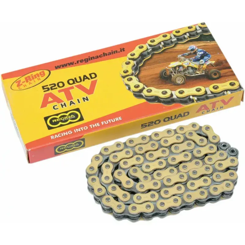 REGINA 520 Quad Series Z-Ring Chain (Gold) 110 Links