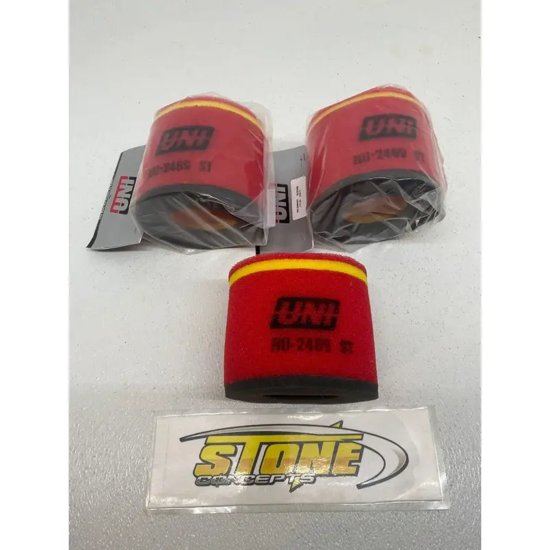 QTY 3 Suzuki LTR450 UNI AIR FILTER LTR 450 NU-2489ST SET OF 3 NEW FOAM FILTERS