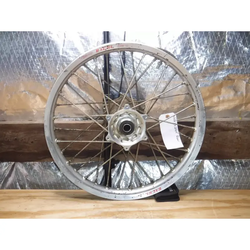 Yz250f Rear Wheel Hub Spokes Rim White Brothers Hub 2002