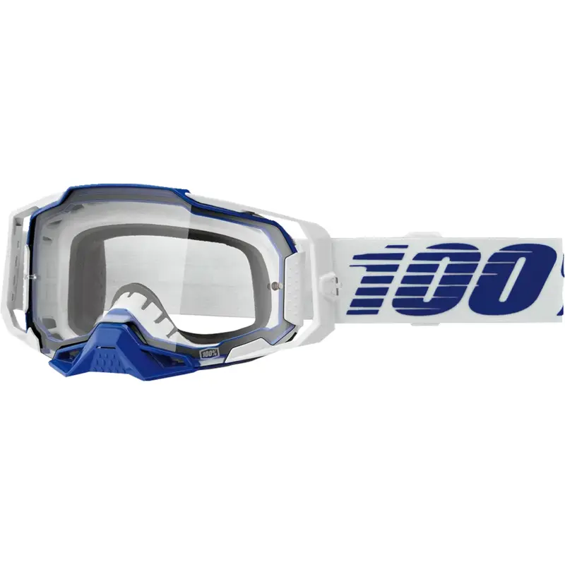 100% Armega Goggle - Blue - Clear Lens 50004-00031