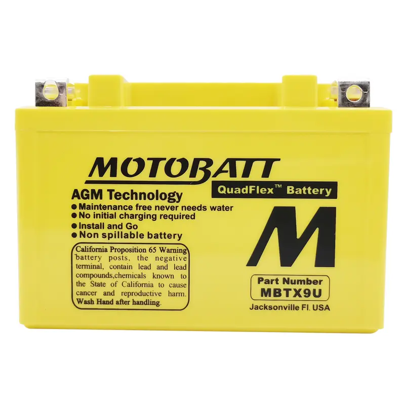 MOTOBATT BATTERY MBTX9U SEALED FACTORY ACTIVATED