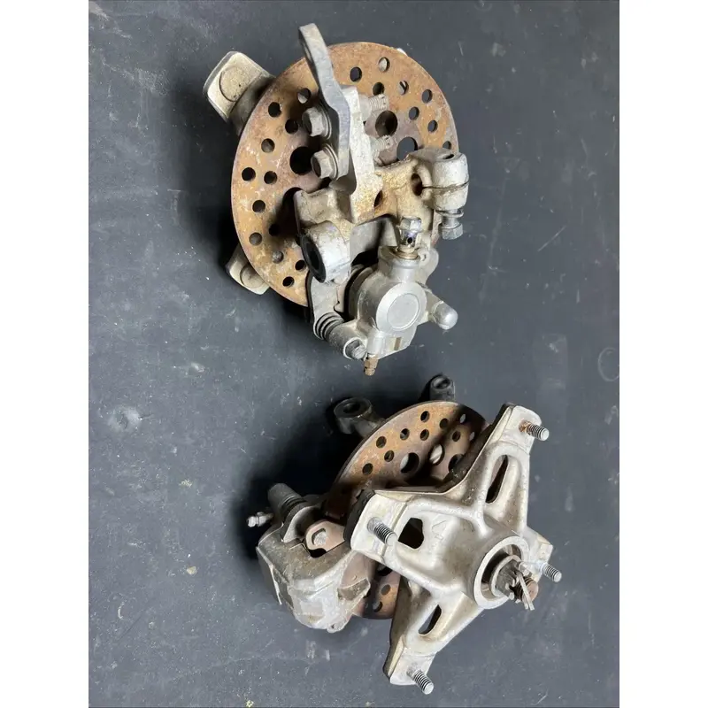 1988 suzuki lt250r Front Hubs Calipers Rotor / Complete Hub Assembly Spindle 4