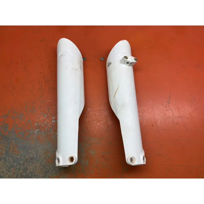 White OEM Genuine Fork Guards 7770109410028F 125-500  2016-2025