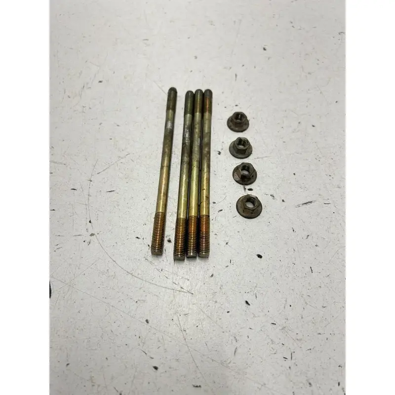 02 2002 Polaris Scrambler 90 2 Stroke OEM LOT Cylinder Head Studs Stud Nuts