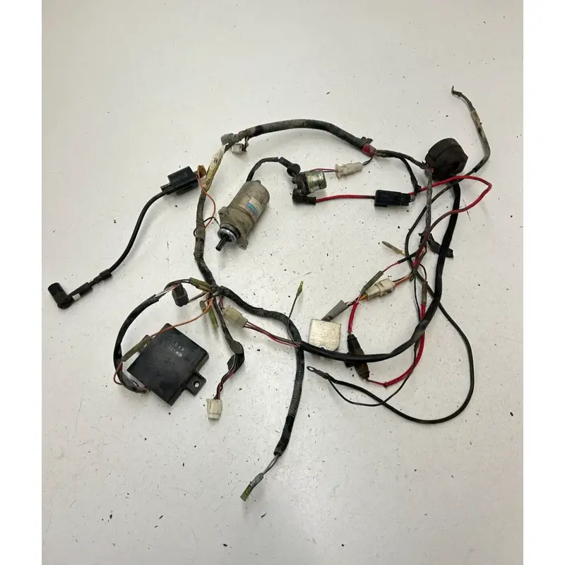 97 1997 Yamaha Moto 4 Badger YFM 80 Wiring Harness Mount Plug Coil CDI ECU Compl