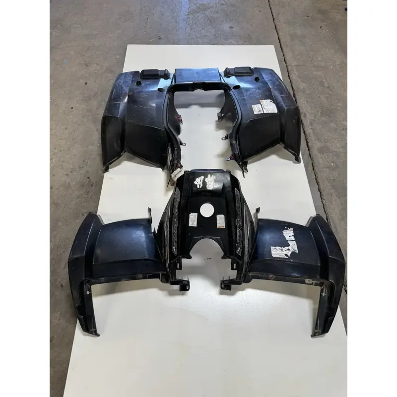 2006 POLARIS SPORTSMAN 500 HO EFI 4x4 OEM Fender Plastic Body Black DAMAGE!