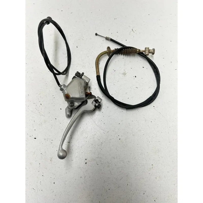 96 1996 Suzuki Quad Sport LT80 Lt 80 2x4 OEM Brake Lever Thumb Throttle Perch Ca