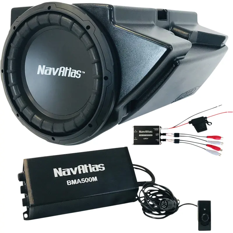 NavAtlas 10" Under Dash Subwoofer With Amplifier Polaris RZR 2014-2021