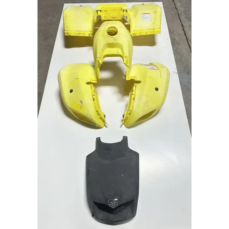 2003 03 Suzuki Ozark 250 LTF 2x4 OEM GOOD Yellow Plastics Hood Front Rear Fender