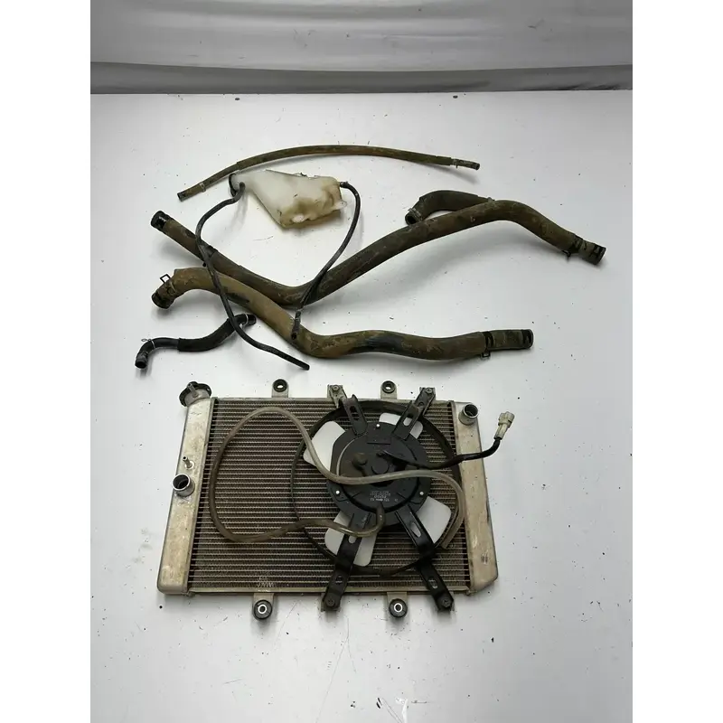 2008 08 Yamaha Grizzly 700 4x4 YFM700 OEM GOOD! Radiator Rad Fan Lines Reservoir
