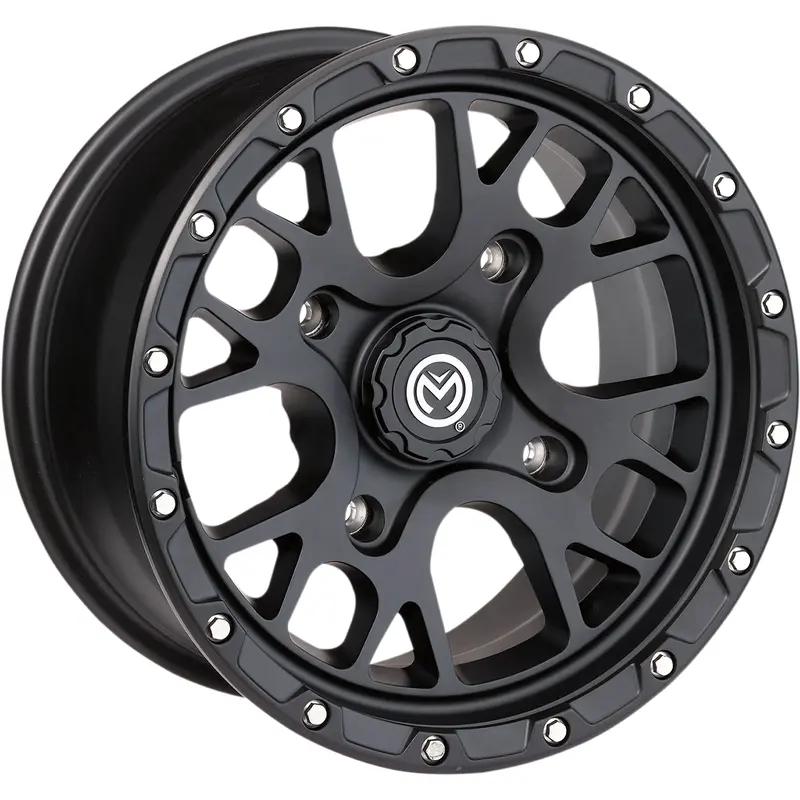 Moose offroad Wheel - 545X - Front/Rear - Black - 15x7 - 4/156 - 4 3 Kawasaki/Polaris/Yamaha